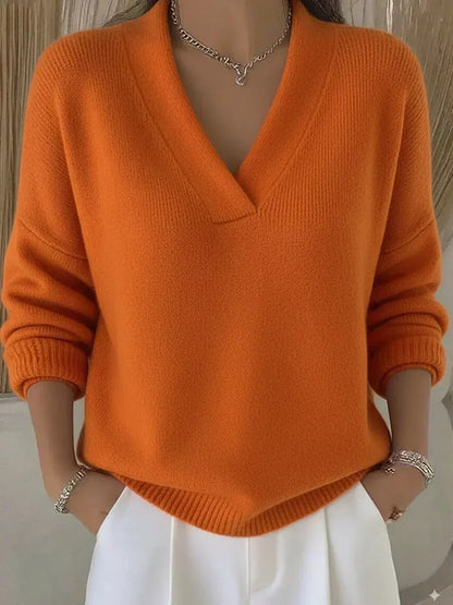 Viola | Jersey Suave con Cuello de Pico