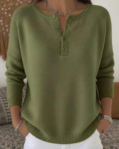 Ernesta | Jersey de Punto con Botones Henley