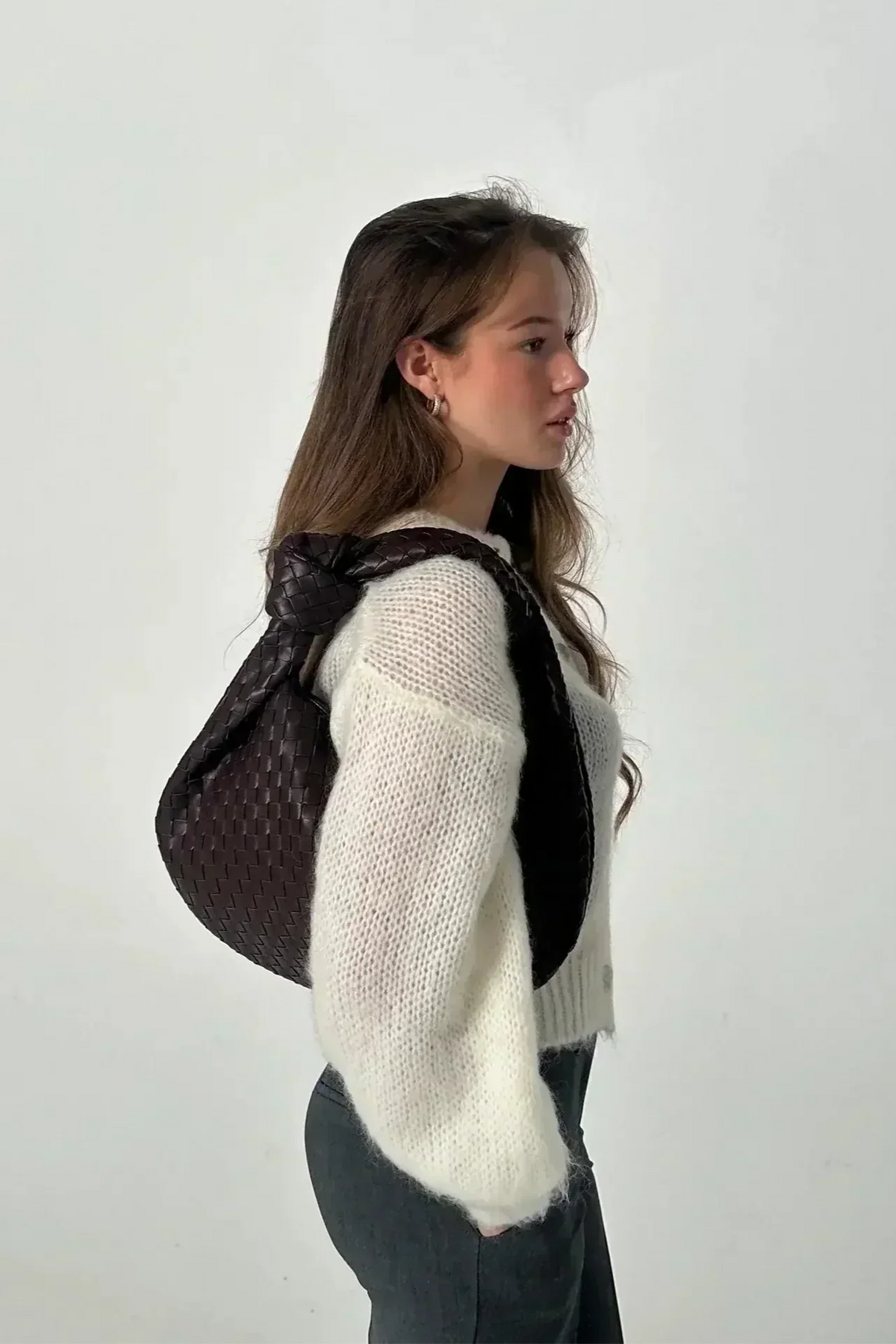 Sage | Bolso de Hombro Mediano Tejido