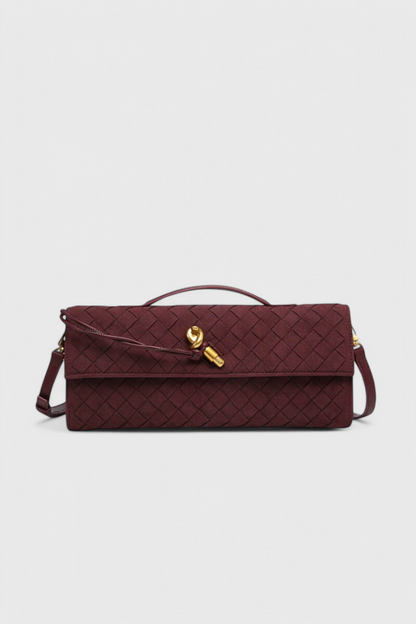 Melanie | Bolso de Hombro Clásico de Ante