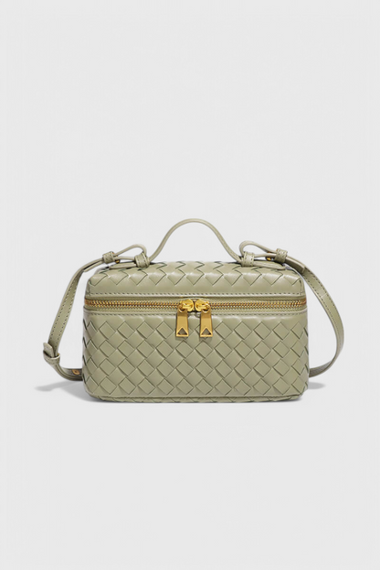 Milla | Bolso Mini Woven con Accesorios Dorados