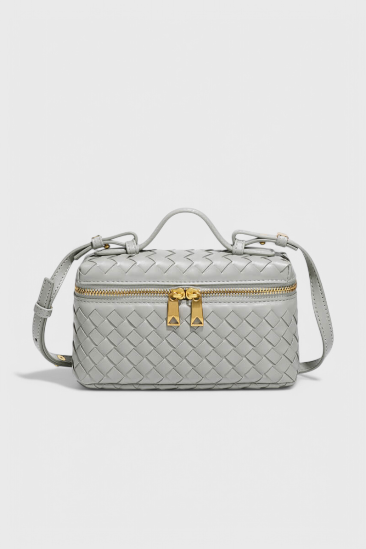 Milla | Bolso Mini Woven con Accesorios Dorados