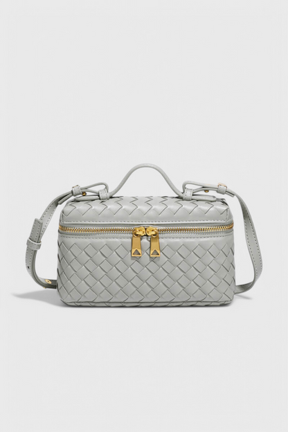 Milla | Bolso Mini Woven con Accesorios Dorados