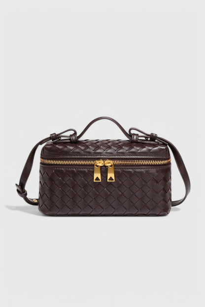 Milla | Bolso Mini Woven con Accesorios Dorados