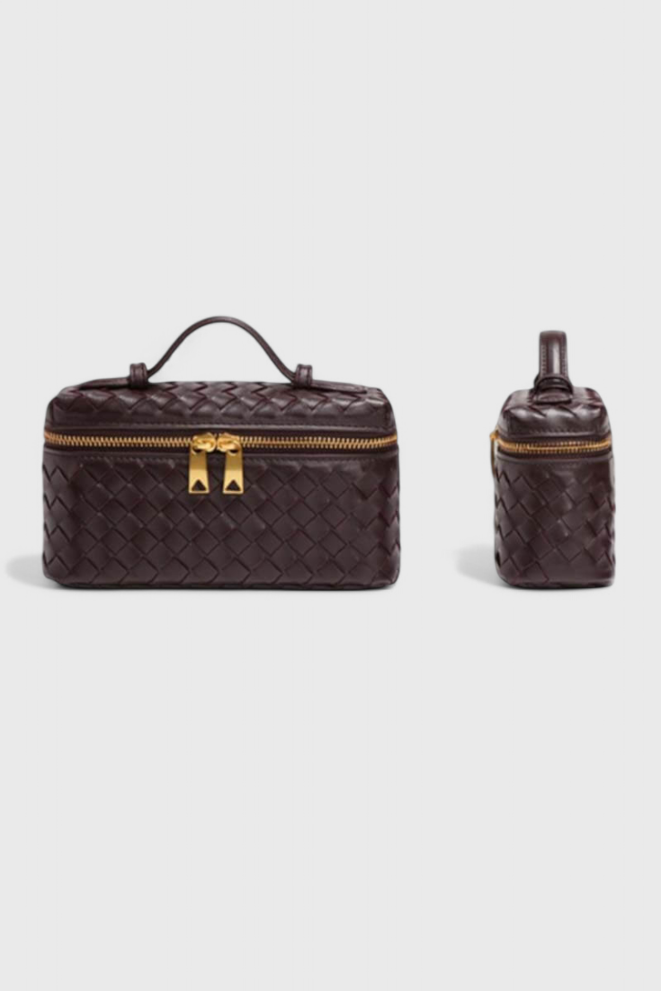 Milla | Bolso Mini Woven con Accesorios Dorados