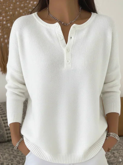 Ernesta | Jersey de Punto con Botones Henley