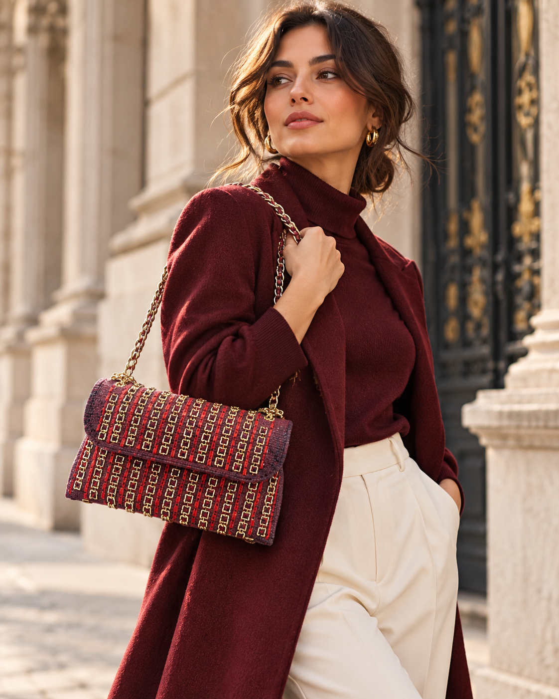 Alba bolso de Maison Millenium en look lifestyle