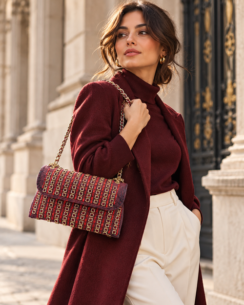 Alba bolso de Maison Millenium en look lifestyle