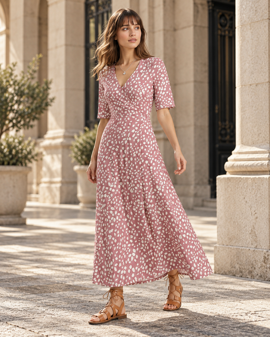 Colette | Vestido Midi de Lunares — Maison Millenium
