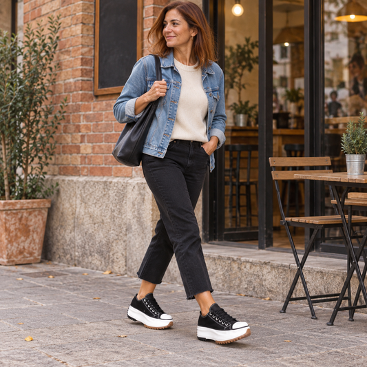 Elina | Zapatos Urbanos de Tacón Estable — Maison Millenium