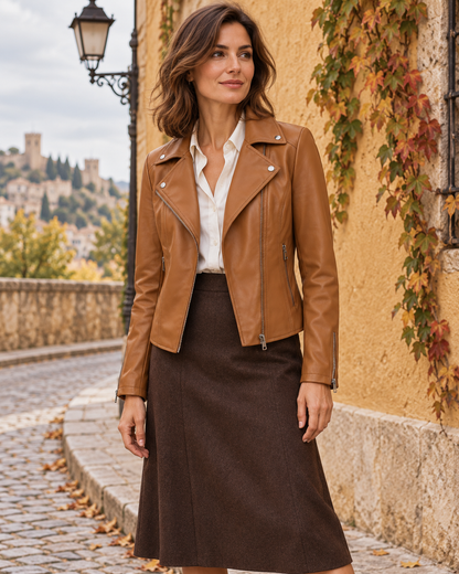 Fabiola | Chaqueta en estilismo otoñal
