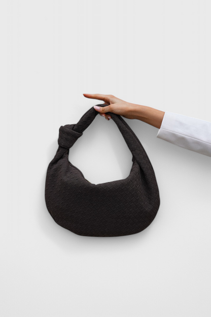 Lila | Bolso Mediano Woven con Detalle de Nudo