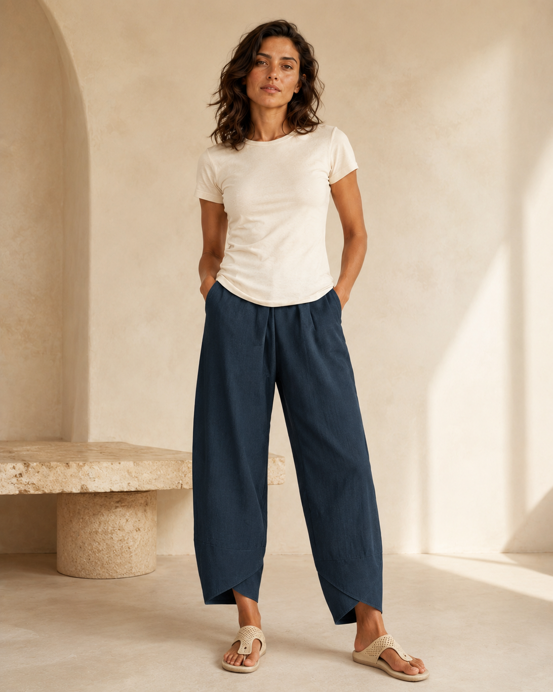 Alba · Pantaloni in Tessuto Morbido