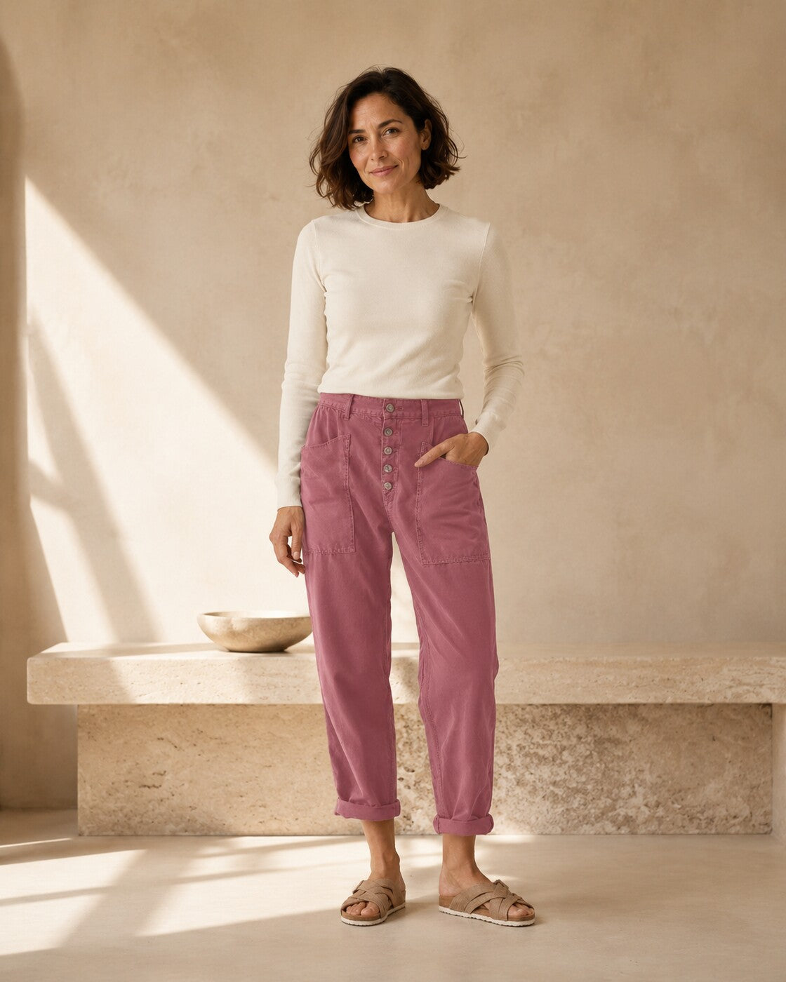 Emilia · Pantaloni Rilassati e Sfavillanti