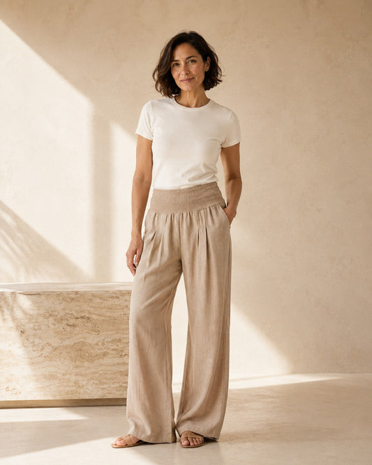 Nives · Pantaloni in Lino Leggero