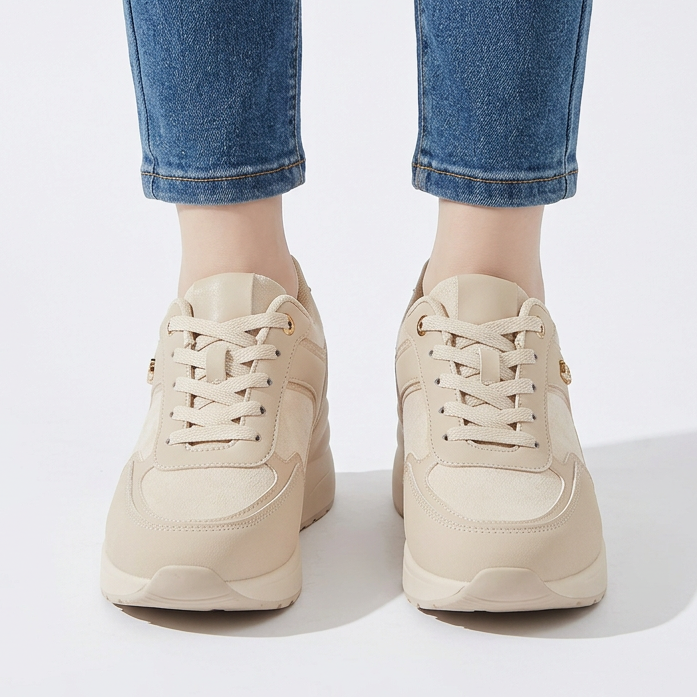 Rosa — Zapatillas de mujer con cuña